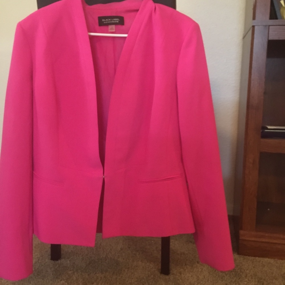 Hot pink Evan Picone blazer size 12.